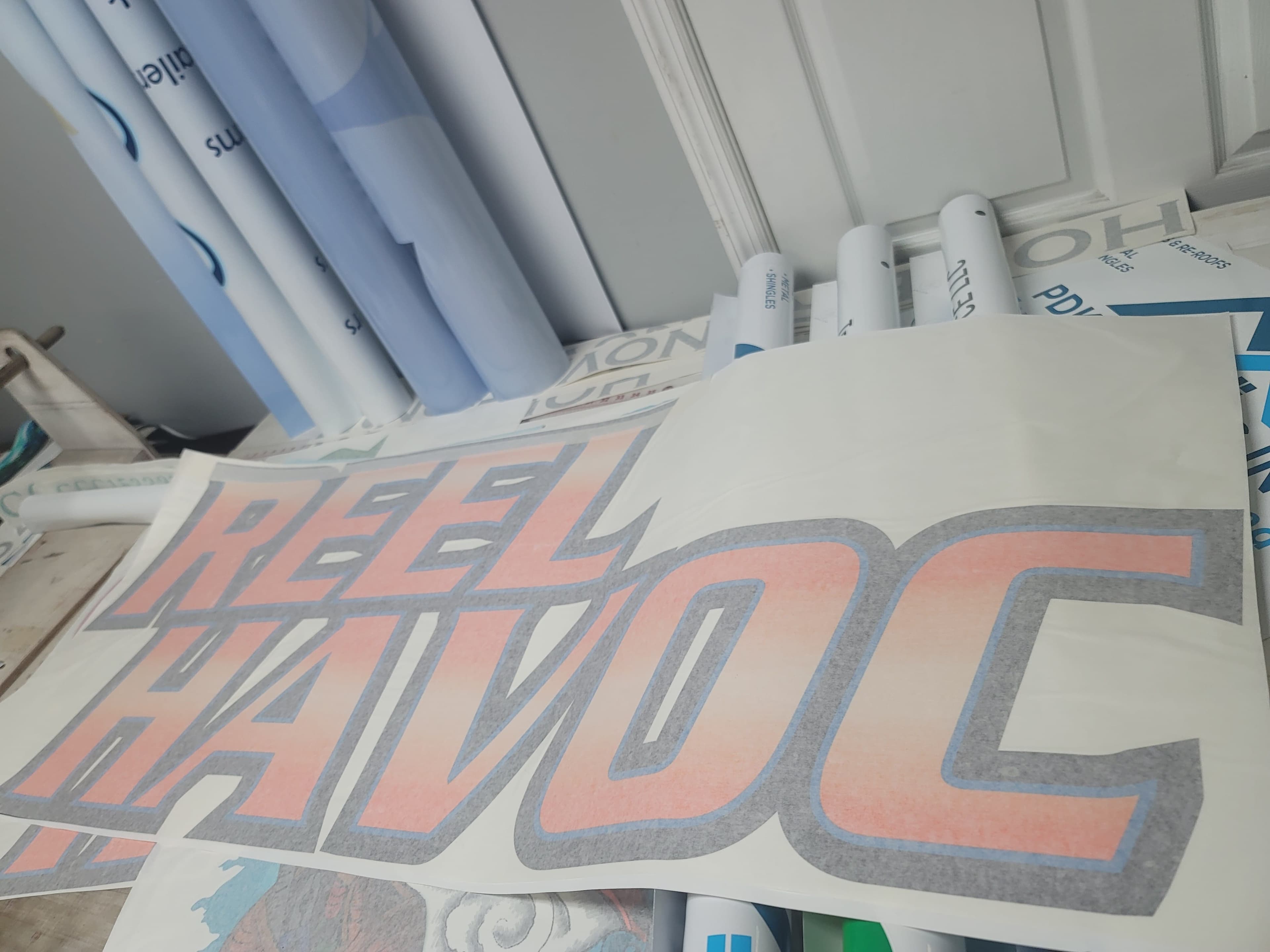 DIY boat names and registration numbers — marine-grade vinyl pre-spaced for easy application